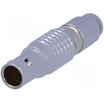 FGG.0B.304.CLAD52Z, Circular Push Pull Connectors STRAIGHT PLUG MALE W. CABLE COLLET