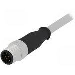 21348400882010, Sensor Cables / Actuator Cables M12-A 8PIN MALE STRT SINGLE END ...