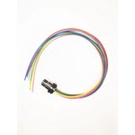 Mонтажный разъем VELLEDQ FLH-M12-F08(PG9)-0.3, Розетка, Прямой с кабелем ...