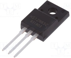 12N65-LGE, Транзистор: N-MOSFET, полевой, 650В, 12А, 33,2Вт, TO220F