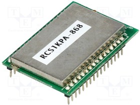 RCS1KPA-868, Модуль RF, 868-870МГц, -112дБм, 3-3,6ВDC, 27дБм, 27x39мм