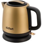 Чайник электрический Kitfort KT-6111 1л. 1630Вт золотистый/черный корпус ...