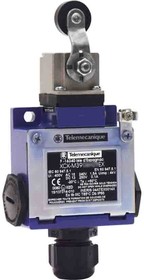 XCKM3915H29EX, Roller Lever Limit Switch, 2NC/1NO, IP66, 3P, Metal Housing, 400V ac Max, 6A Max