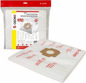 Мешки-пылесборники синтетические для пылесоса 12 шт + 2 микрофильтра XXL-37