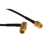 L09999B3605, Male SMA to Male SMA Coaxial Cable, 500mm, RG174 Coaxial, Terminated
