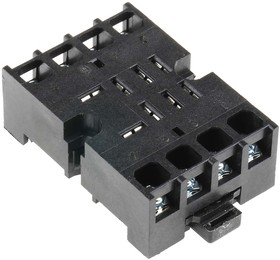 Фото 1/3 ERS-8HS2/C1005, 8 Pin 250V ac DIN Rail, Panel Mount Relay Socket, for use with Octal Relay