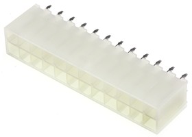 39281243, Разъем типа провод-плата, вертикальный, Серия Mini-Fit Jr 5566, 24 контакт(-ов), Штыревой Разъем, Molex | купить в розницу и оптом