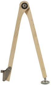 Фото 1/7 Циркуль для классной доски (циркуль классный), деревянный, С175
