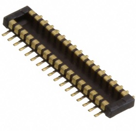 504622-3010-TR750, Connector Plug - 30 Position - 0.014" (0.35mm) Pitch - Outer Shroud Contacts - Surface Mount - Gold.