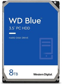 Фото 1/2 Жесткий диск WD SATA-III 8TB WD80EAAZ Desktop Blue (5640rpm) 128Mb 3.5"