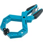 20805, Струбцина клещеобразная, пластиковый корпус, храповый механизм жесткой фиксации, 4"/100 мм