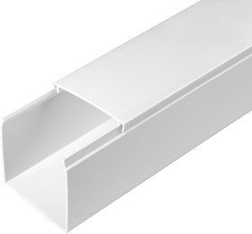 Фото 1/2 Кабель-канал белый 2-й замок 60х60 мм (24м/уп) Промрукав