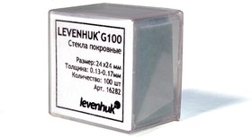 Фото 1/3 16282, Стекла покровные Levenhuk G100, 100 шт.