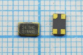 Кварцевый резонатор 24576 кГц, корпус SMD04025C4, марка SX-4025, 1 гармоника