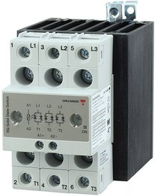 Фото 1/2 RGC3A60D30KGE, Contactors - Solid State 3P -SSC-DC IN-ZC 600V 3X30A 1200VP-E-SRW IN