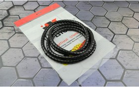 Защитная пластиковая спираль d12мм черная пакет 2м URСП12Ч02