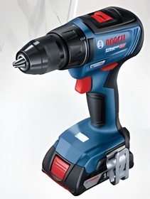 Фото 1/10 Дрель-шуруповерт Bosch GSR 18V-50 + L, 2Ач, с двумя аккумуляторами [06019h5000]