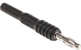 Фото 1/2 BU-32101-0, Black, Male to Female Test Connector Adapter With Beryllium Copper, Brass contacts and Nickel Plated