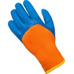 Утепленные акриловые перчатки с обливом 3/4 30070