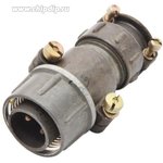 2РТТ20КПН2Ш4В, Вилка на кабель с прямым патрубком для неэкранированного кабеля