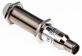 Фото 1/4 Capacitive Barrel-Style Proximity Sensor, M18 x 1, 8 mm Detection, NPN Output, 10 → 30 V dc, IP67