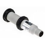 Capacitive Barrel-Style Proximity Sensor, M18 x 1, 5 mm Detection, 20 250 V ac, IP67