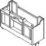 501645-2820, 2.00mm Pitch iGrid™ Wire-to-Board Header, Dual Row, Vertical, with PCB Locator, 28 Circuits, Lead-Free