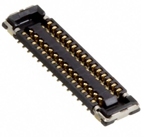 504618-3010-TR750, Connector Receptacle - 30 Position - 0.014" (0.35mm) Pitch - Center Strip Contacts - Surface Mount - Gold.