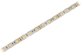 Фото 1/2 HH-S60F010-5050-12 NW WHITE PCB IP65, Лента LED, белый нейтральный, 5050, 12В, LED/м: 60, 10мм, белая PCB