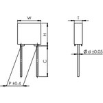 C241J272J20C000, ±5% 63V 2.7nF Plug,P=5mm Film Capacitors