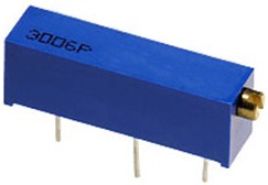 3006P-1-102LF, резистор подстроечный 1кОм многооборотный