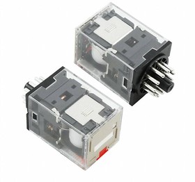 MKS3PINAC220, Electromechanical Relay 220VAC 3.55KOhm 10A 3PDT(34.5x34.5x53.3)mm Plug-In General Purpose Relay