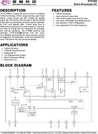 PT2399, Процессор обработки аудиосигнала с функцией "эхо", [DIP-16 ...