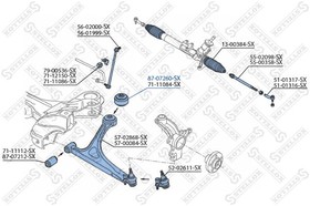 87-07260-SX, 87-07260-SX_сайлентблок рычага зад.!\ Audi A3/TT, VW Golf 98