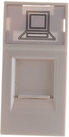 Photo 1/7 CKK-40D-RI1-K01, Socket mechanism inform. 1st PRIMER 1mod. RJ45 5eUTP IEC