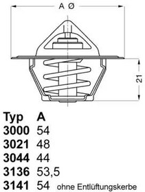 302188D50 термостат Ford Escort 80