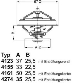 412380D, Термостат (с прокладкой) FORD: GALAXY 95- \ MB: V-CLASS 96-03 \ SEAT: ALHAMBRA 96-, LEON 99-, TOLEDO