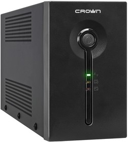 Фото 1/3 Источник бесперебойного питания CROWN Line Intractive CMU-SP650EURO USB 650VA\360W, корпус металл, 1x12V/7AH, розетки 2*EURO+3*IEC, трансфор