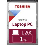 Жесткий диск Toshiba SATA-III 1Tb HDWL110UZSVA Notebook L200 Slim (5400rpm) ...