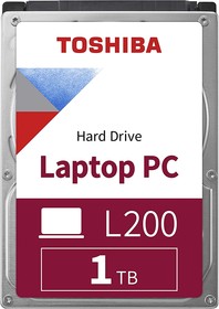 Фото 1/5 Жесткий диск Toshiba SATA-III 1Tb HDWL110UZSVA Notebook L200 Slim (5400rpm) 128Mb 2.5"