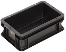 3208.007.992, ESD Shielding / Conductive Container, 300x200x101mm, Polypropylene (PP), Black