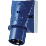 332, CEE Plug Blue 3P 2.5mm² 16A IP44 230V