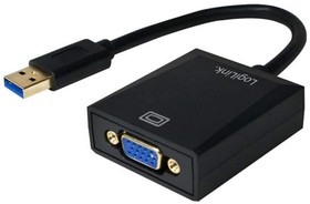Фото 1/2 UA0231, Кабель USB 2.0,USB 3.0 гнездо D-Sub 15pin HD,вилка USB A