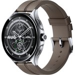 X47008/BHR7216GL, Умные часы Xiaomi Watch 2 Pro Silver Case with Brown Leather ...