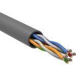 Кабель витая пара U/UTP кат.5E 4х2х24AWG solid PVC сер. (м) ITK LC1-C5E04-111