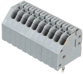 250-410, Клеммная колодка типа провод к плате, 2.5 мм, 10 вывод(-ов), 24 AWG, 20 AWG, 0.5 мм², Вставной