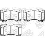 PN0555, Колодки тормозные NISSAN Patrol (Y62) (10-) передние (4шт.) NIBK