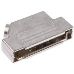 D45ZK37-K, MHD45ZK Series Zinc Angled D Sub Backshell, 37 Way, Strain Relief