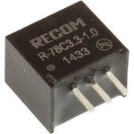 R-78C3.3-1.0, Преобразователь DC/DC 7-42V 3.3В 1A 3.3W SIP3