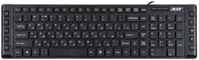 Фото 1/10 Acer OKW010 [ZL.KBDEE.002] Keyboard USB slim Multimedia black